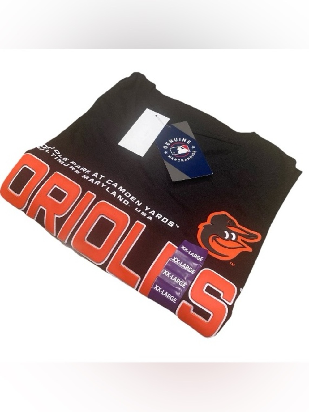 MLB Baltimore Orioles Men's XXL Black Graphic Team T-Shirt, NWT